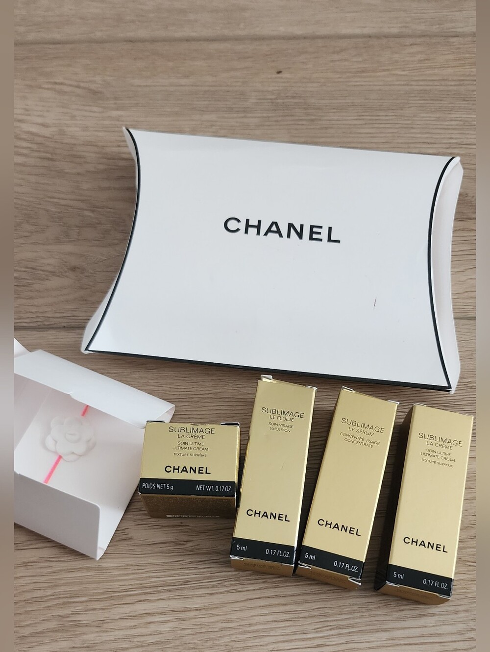 CHANEL Sublimage Skincare Gift Set 4 Mini + Gift Pouch And Bracelet